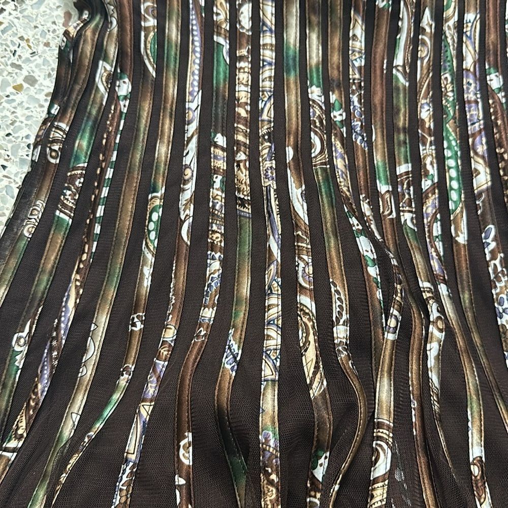 Cache vintage 90’s midi cocktail dress brown sexy back zip US 6 - Picture 7 of 12